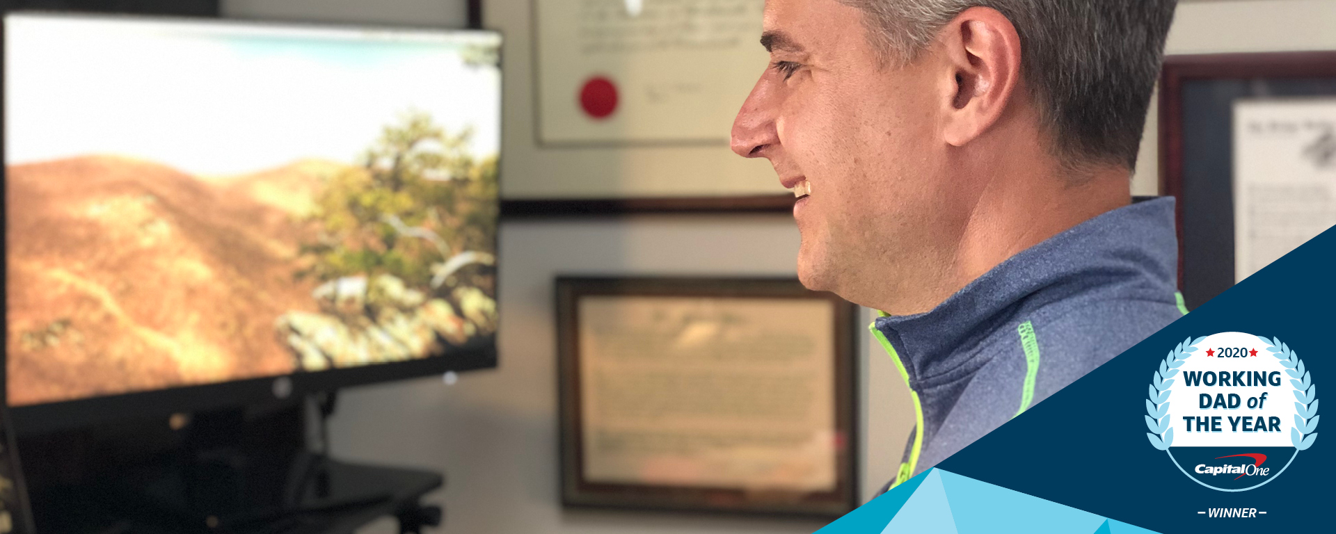 Chris, a Capital One VP and Father of the Year, embraces his role as a working dad