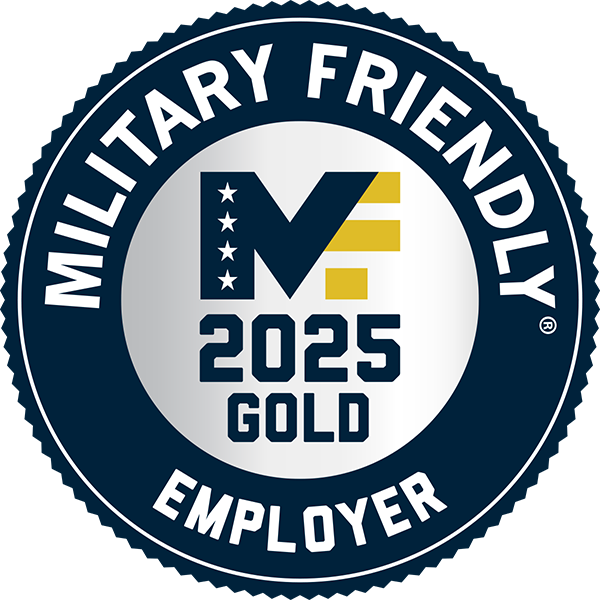 2025 Military Friendly Employer Gold Award won by Capital One